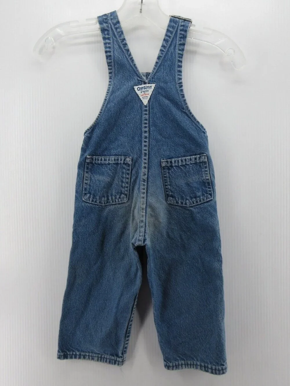 VINTAGE OshKosh Bgosh Overalls Toddler 2T Vestbak Bib Denim 80s 90s Kids *